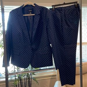 Liz Claiborne polkadot pantsuit